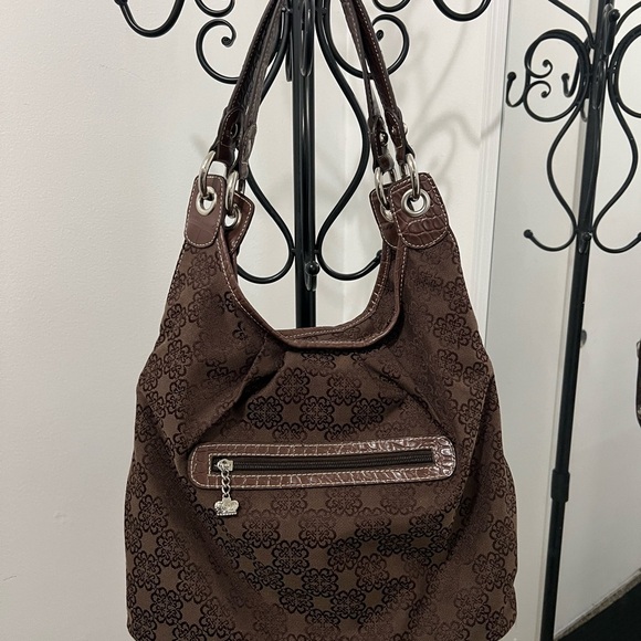 KATHY VAN ZEELAND Brown Floral Patterned Women's Bag - Picture 3 of 9